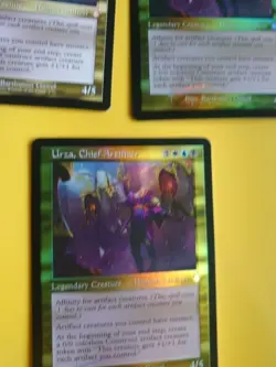 Urza, Chief Artificer x3 - two are foil, 1 is thick version MTG 3 Card. mythic - Image 2