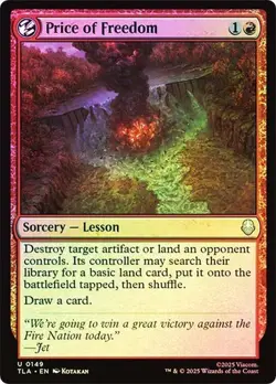 Price of Freedom Foil Avatar: The Last Airbender NM MTG - Image 1