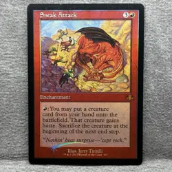 MTG Sneak Attack (Retro Frame) - Dominaria Remastered DMR #331 Foil NM - Image 1