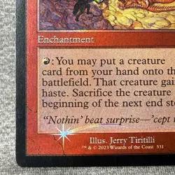 MTG Sneak Attack (Retro Frame) - Dominaria Remastered DMR #331 Foil NM - Image 5