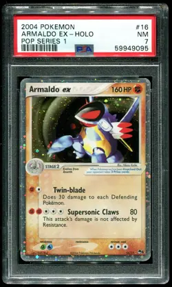 PSA 7 Armaldo EX Holo Pop Series 1 2004 Pokemon Card #16 - Image 1