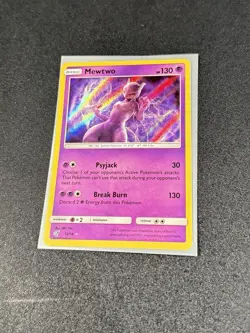Pokemon TCG Mewtwo Detective Pikachu Holo Card 12/18 NM Condition - Image 2