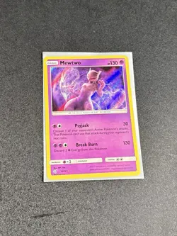 Pokemon TCG Mewtwo Detective Pikachu Holo Card 12/18 NM Condition - Image 4
