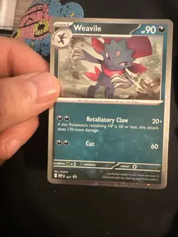 Pokemon - Weavile 021 - Phantasmal Flames - Black Star Promo NM - Image 1