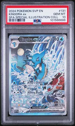 PSA 10 GEM MINT Kingdra EX #131 Pokemon Black Star Promo Card - Image 1
