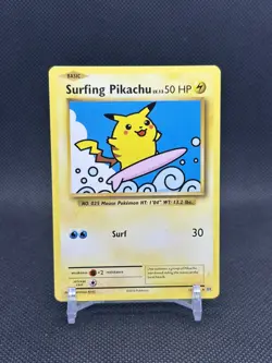 Pokemon SURFING PIKACHU 111/108 - XY Evolutions - Secret Rare - Lightly Played - Image 1