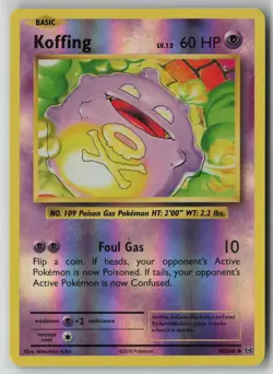 Koffing 50/108 Pokemon Reverse Holo Evolutions Uncommon Near Mint Card (NM) 1 - Image 1
