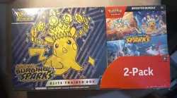[UK] Pokemon TCG Surging Sparks ETB & Booster Bundle Costco 2 Pack NEW Sealed - Image 1