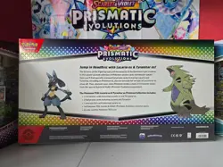 PRISMATIC EVOLUTIONS Lucario EX and Tyranitar EX Premium Collection Sam’s Club - Image 2