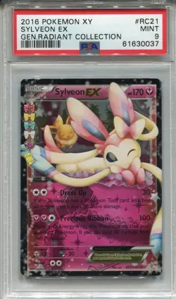 Pokemon X & Y Generations Radiant Collection RC21 Sylveon Ex PSA 9 - Image 1