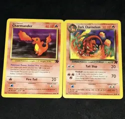 Pokemon TCG Dark Charmeleon 32/82 1999-2000 Wizards WOTC + Charmander - Image 2