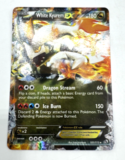 Pokemon TCG Card Basic White Kyurem EX Holo 101/113 Boundries Crossed Ultra Rare - Image 2