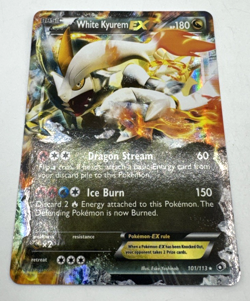 Pokemon TCG Card Basic White Kyurem EX Holo 101/113 Boundries Crossed Ultra Rare - Image 3