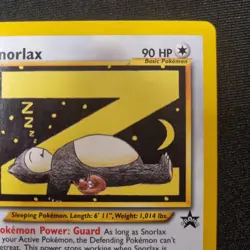 Snorlax WOTC Black Star Promo 49 Pokemon TCG - NM - Image 4
