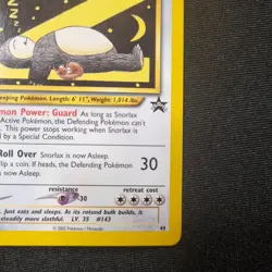 Snorlax WOTC Black Star Promo 49 Pokemon TCG - NM - Image 5