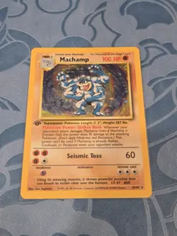 Pokemon TCG Machamp Holo 1st Edition Rare Card Base Set 8/102, NM/M - Pack Fresh - Image 2