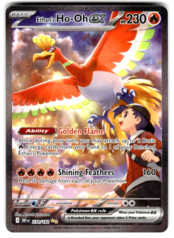 Pokemon SV10: Destined Rivals Card 230/182 Ethan's Ho-Oh ex Special Illustration - Image 1