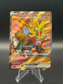 Pokemon Temporal Forces Gouging Fire EX 188/162 Ultra Rare Full Art MINT A5 - Image 1