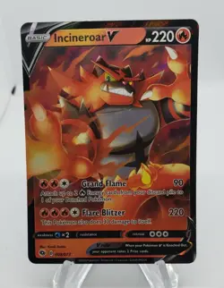Incineroar V 008/073 - Champion’s Path Ultra Rare - Pokemon TCG NM Full Art - Image 1