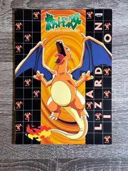 1998 Pokemon Charizard Notebook - Lizardon Pocket Monsters Japan Stationery - Image 1