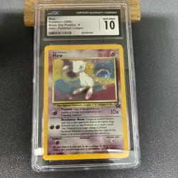 CGC 10 GEM MINT - Mew Black Star Promo #9 Holo Pokemon League 2000 - Image 1