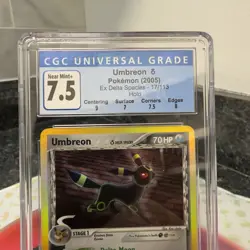 Pokemon TCG Umbreon Delta Species Holo Rare Card 17/113 CGC 7.5 Near Mint - Image 2