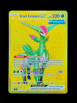 Iron Leaves ex 213 Pokemon TEF Temporal Forces 2024 NM 🔥🔥🔥 - Image 1