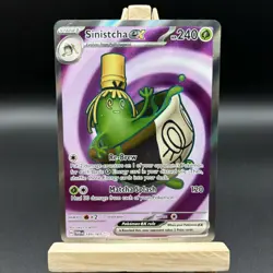 Pokemon TCG S&V Twilight Masquerade Sinistcha EX Ultra Rare Card 189/167 - Image 2
