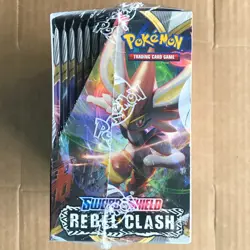 Pokemon Rebel Clash Booster Box (36 Packs) Sword & Shield, Factory Sealed - Image 2