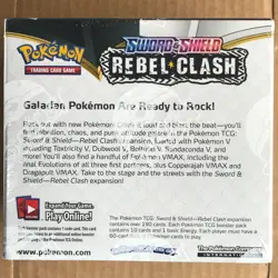 Pokemon Rebel Clash Booster Box (36 Packs) Sword & Shield, Factory Sealed - Image 3