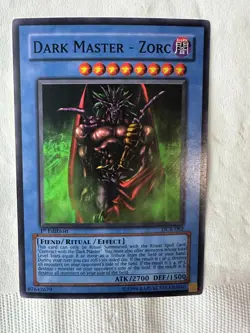YUGIOH DARK MASTER -ZORC DCR-082 1ST EDITION HOLO NEVER PLAYED NM FIEND/RITUAL/E - Image 3