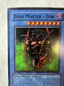 YUGIOH DARK MASTER -ZORC DCR-082 1ST EDITION HOLO NEVER PLAYED NM FIEND/RITUAL/E - Image 4