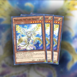 Yu-Gi-Oh x3 Playset Mahaama the Fairy Dragon 1st Ed Phantom Rage PHRA-EN081 - Image 1