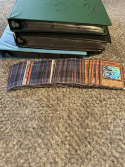 Huge Vintage Yugioh Lot 3 Binders And 121 Holos - Image 1