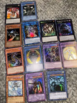 Huge Vintage Yugioh Lot 3 Binders And 121 Holos - Image 2