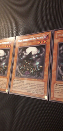 Yu-Gi-Oh! 3x Seelen absorbierender Knochenturm, AST-DE011, R.,DE/ENG, EX-GD - Image 3
