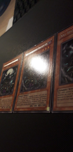 Yu-Gi-Oh! 3x Seelen absorbierender Knochenturm, AST-DE011, R.,DE/ENG, EX-GD - Image 4