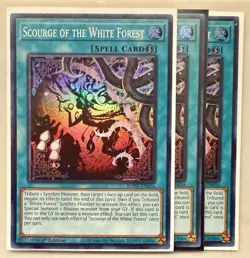 Yugioh! 3x Scourge of the White Forest ROTA-EN056 Super Rare 1st Ed NM - Image 1