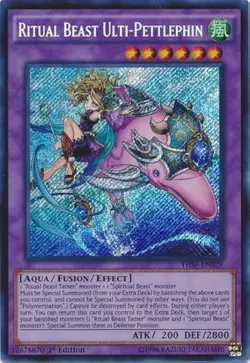 Ritual Beast Ulti-Pettlephin Yu-Gi-Oh! THSF-EN029 1st Secret Rare - Image 1