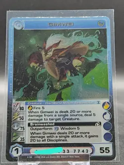 Chaotic Card : (2/5 Max) Gimwei Rise Of The Oligarch First Edition Rare creature - Image 1
