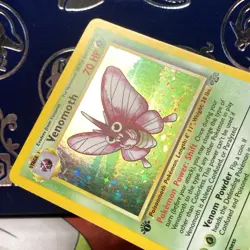 1999 Pokemon Venomoth Holo Rare 1st Edition Jungle 13/64 LP + Card - Image 5