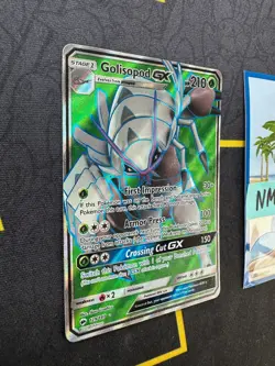 Pokemon Card Golisopod GX SM Burning Shadows Full Art 129/147 341 💎NM💎 - Image 3
