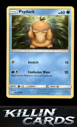 Psyduck 40/236 Pokemon Common SM - Cosmic Eclipse Card NM - Image 1