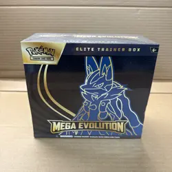 Pokemon Trading Card Game TCG Mega Evolution Elite Trainer Box ETB Lucario NEW - Image 1