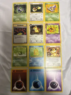 Pokemon Card Collection - Rocket Vintage Card Lot 4 1999-2000 WOTC Rare/Uncommon - Image 1