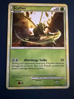 Scyther - 36/90 Uncommon - 2010 Heartgold & Soulsilver - Pokemon Card Non Holo - Image 1