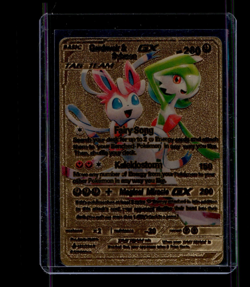 Pokemon Tag Team Gardevoir & Sylveon GX Pokemon Gold Foil Card - Image 1
