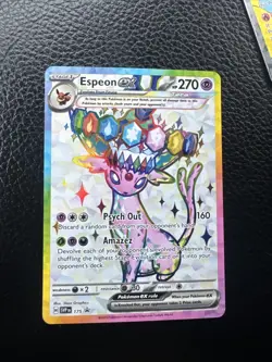 Pokemon Espeon EX prismatic figure collection promo Card 175 SVP EN - Image 1