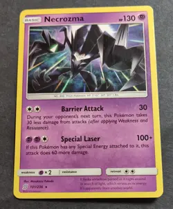 Necrozma 101/236 Sm-Unified Minds Regular Pokemon Card Moderately Played - Image 1