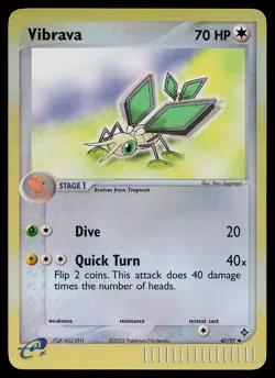 Pokemon Card - Vibrava Dragon 47/97 Uncommon Reverse Holo - Image 1